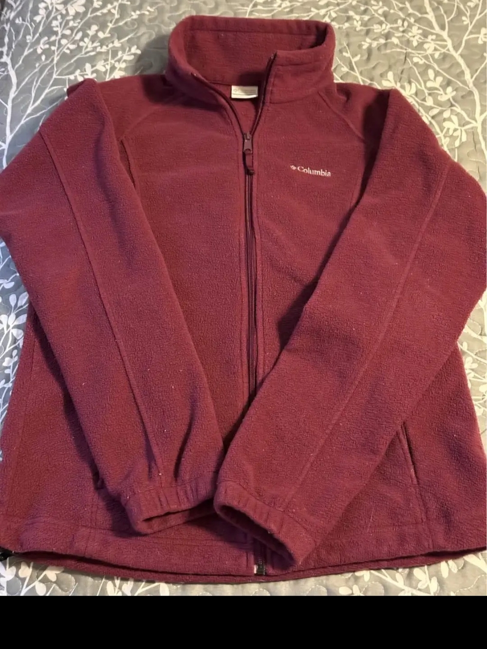 Columbia Kids Full-Zip Fleece Jacket - Burgundy